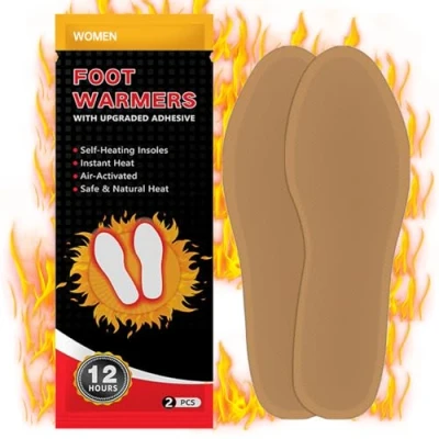 Imagen de Calentadores de suelas, 10 pares almohadillas térmicas para 8 horas calor, plantillas adhesivas zapatos, calor listas