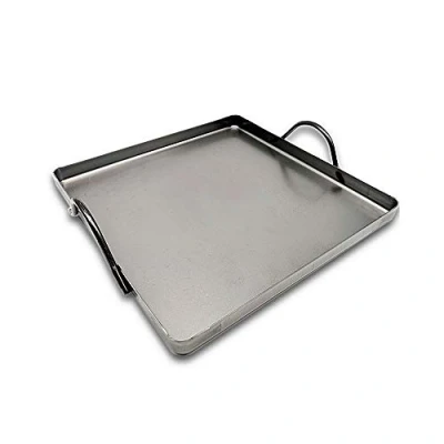Imagen de DOJA Barcelona Llauna Caracoles de Hierro 22x22 para Arroz Horno o Parrilla Barbacoa Cargols con Asas Asar Bandeja Pequeña