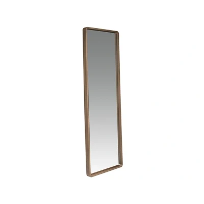 Imagen de Ángel Cerdá Espejo de Pie Rectangular con Marco en Madera Nogal Grande para Decoración Pared Mueble Versátil 60 x 190 7 cm