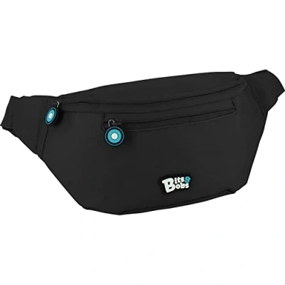 Imagen de Grafoplás Bits &amp; Bobs, Riñonera Unisex Niños, Negro, 23x12x9cm