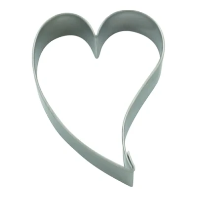 Imagen de BekkiB Cortador de galletas &quot;corazón&quot; aprox. 5,5 x 4 cm Molde acero inoxidable apto Para lavavajillas hornear 3496