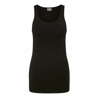 Imagen de Vero Moda Vmmaxi My Soft Long Tank Top Noos, Camiseta sin Mangas Mujer, Negro (Black), 36 (Talla del fabricante: Small)