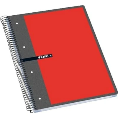 Imagen de Enri 100430089 Cuaderno microperforado, Cuadricula de 5 x 5, 160 hojas, Multicolor