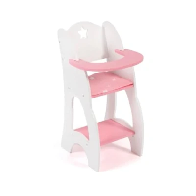 Imagen de Bayer Chic 2000 Trona para muñecas de hasta 46 cm, Muebles muñecas, Accesorios Estrellas Rosas