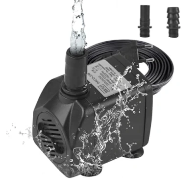 Imagen de BACOENG Bomba de agua sumergible, acuario Jardín, circulación estanque, Fuente, 8W 600L / H Altura 1.2m