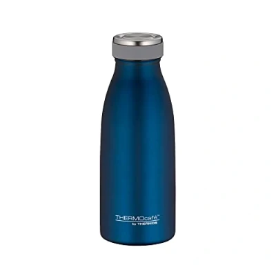 Imagen de ThermoCafé by Thermos Termo (acero inoxidable), color verde azulado mate, acero inoxidable, Azul zafiro., 0,35 L