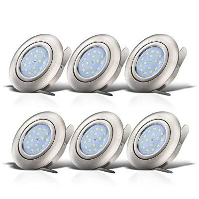 Imagen de Foco empotrable extraplano Ø82mm I 6 x 5W Bombillas LED 3000K 230V Downlight IP23