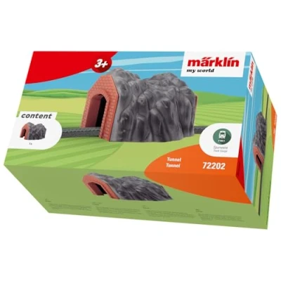 Imagen de Märklin Tunnel Túnel Partes y Accesorios de Juguetes ferroviarios (Túnel, 3 año(s), Gris, Naranja)