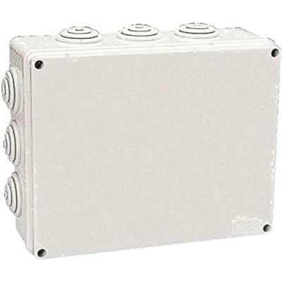 Imagen de POLY POOL PP0284 Caja Derivación Empotrada eléctrica de Pared Rectangular con Prensaestopas Tornillos para Fijación Tapa