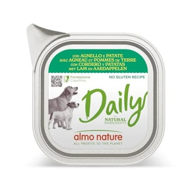 Imagen de Almo Nature Menú Diario para Perro con Patatas y Cordero, 100 g, 32 Unidades