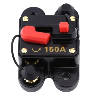Imagen de FTVOGUE DC12V Fusible de Restablecimiento del Disyuntor 80 300A para el Coche Estéreo la Bici Barco Audio Estéreo(150A)