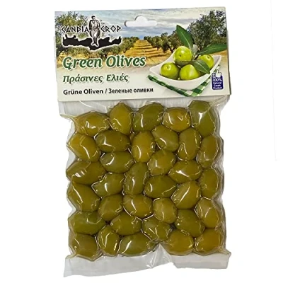 Imagen de Candia Crop Aceitunas Verdes Griegas con Hueso, Paquete de 5 x 200g (Total: 1 kg)