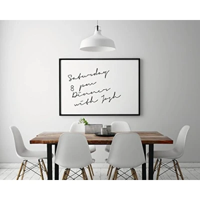 Imagen de d c fix pizarra blanca adhesiva whiteboard rotulador borrable para cocina, nevera, niños, escuela, oficina lámina vinilo papel rollo forro pegatina 60 cm x 1,2