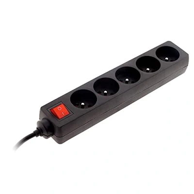 Imagen de Zenitech Regleta de 5 enchufes (16 A, 2 P+T, Color Negro