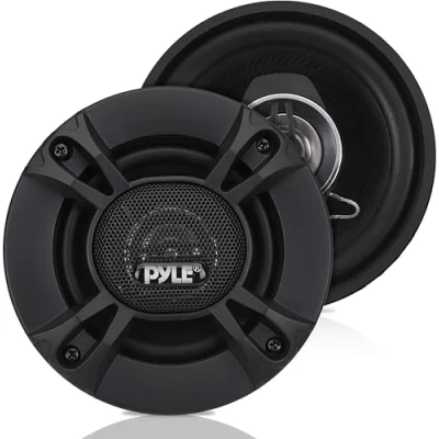 Imagen de Pyle Par de Altavoces coaxiales Coche, Parlantes para Auto, 240W 4, Componente reemplazo rapido OEM, Puertas del vehiculo/Panel Lateral, Universales, Color Negro