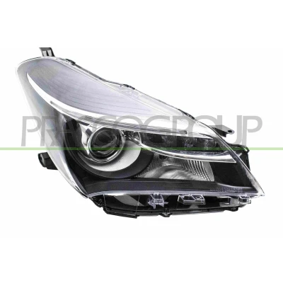 Imagen de PRASCO TY3294903 Faros derecha HIR2 negro con luz de curva dinámica sin servomotor para reg. alcance luces TOYOTA: Yaris III Hatchback