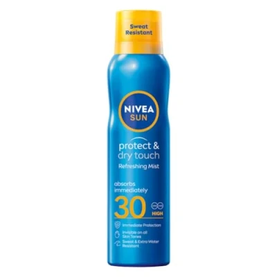 Imagen de Nivea Sun Protect &amp; Refresh Dirección Kuhle, Invisible spray SPF 30 200ml impermeable