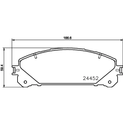 Imagen de HELLA 8DB 355 015 461 Juego de pastillas freno no preparado para indicador desgaste con accesorios TOYOTA: RAV4 III SUV, IV SUV