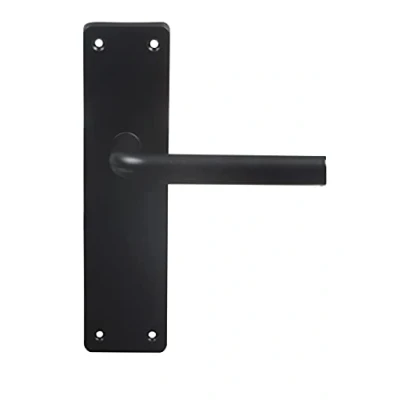 Imagen de Amig Manilla de Aluminio con Placa AL4P Diseño Moderno y Elegante Resistente a Corrosión Óxido Ideal para Interiores Exteriores, Negro,