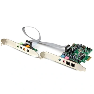 Imagen de StarTech.com Tarjeta de sonido PCI Express con envolvente 7.1 canales 24bit 192 kHz SPDIF Multicanal