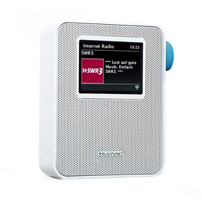 Imagen de Blaupunkt PRB 10 Enchufe Radio Antena FM PLL de Cocina con Altavoz Bluetooth Manos Libres por Internet Pantalla a Color Blanco