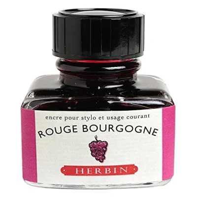 Imagen de Herbin 13028T Un flacon d&#039;encre 30 ml pour stylo plumes et stylos roller, Rouge bourgogne