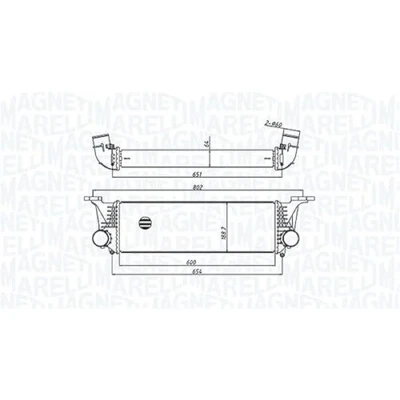 Imagen de MAGNETI MARELLI 351319205500 Intercooler IVECO: Daily 6 , V Furgón / Familiar