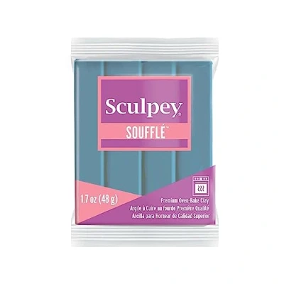 Imagen de Polyform Sculpey 6003 SU6 Barra Individual de Arcilla para soufflé (48 g), Color Azul
