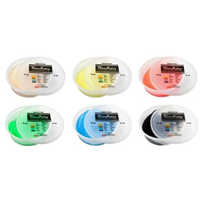 Imagen de CanDo TheraPutty Pasta modelar 170 g lote de 6