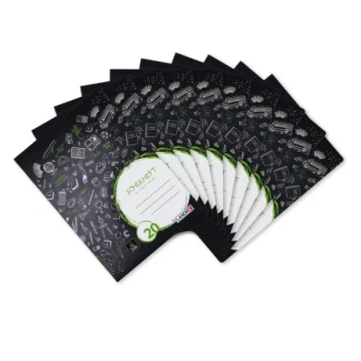 Imagen de Landre 100050034 Cuaderno (A4, 16 páginas, linea nº 20, blanco, 80 g/m2, 10 unidades), 3 diseños
