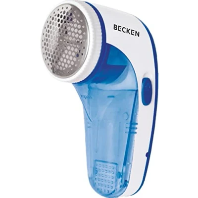 Imagen de Becken Quitapelusas Eléctrico, Autonomía hasta 40 min, Batería Recargable, Diámetro Cuchilla 45 mm, Color Azul y Blanco
