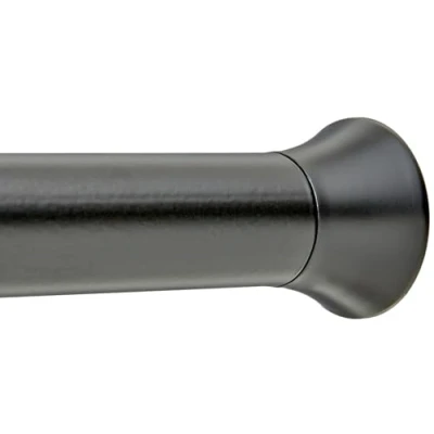 Imagen de Amazon Basics Barra de tensión para Cortina Ducha o Marco Puerta, Negro, 137 a 229 cm