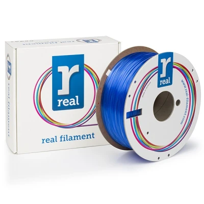 Imagen de REAL filament PETG azul transparente 1,75 mm 1kg