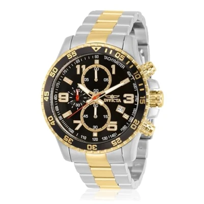Imagen de Invicta Specialty Reloj de cuarzo para hombre acero inoxidable, Dos Tonos / Negro, 45 mm