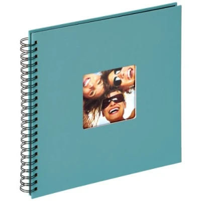 Imagen de walther design Álbum de fotos verde petróleo 30 x cm espiral con perforación, Fun SA 110 K
