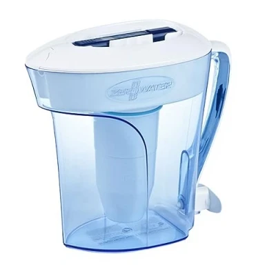 Imagen de ZeroWater Jarra filtradora de agua 2,4 L, Libre BPA y NSF certificada para Reducir la Cal el Plomo Otros Metales Pesados, Medidor TDS Cartucho Incluido