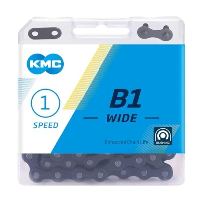 Imagen de KMC B1 Wide Chain, Cadena B 1 112 Eslabones 1v Negra Unisex Adulto, 2 X 8