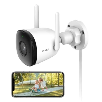 Imagen de Imou 3MP Cámara IP de Seguridad Vigilancia WiFi Exterior IP67 con 30m Visión Nocturna, AI Detección Humana y Vehículos, Sirena, Audio Bidireccional (Bullet 3C)