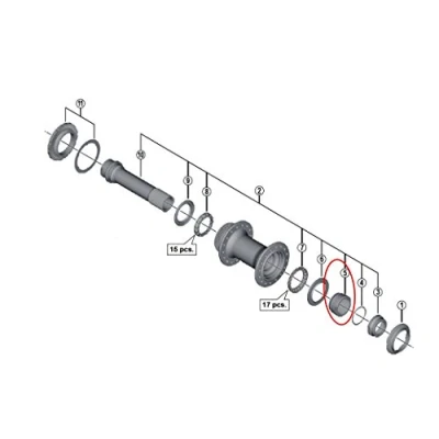 Imagen de Shimano Cono Dr. Accesorios de Ciclismo, Adultos Unisex, Multicolor, Talla única