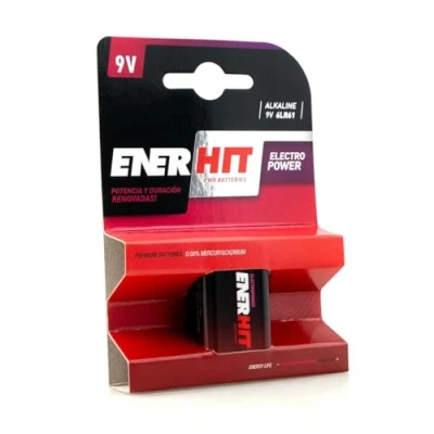 Imagen de Batería Alcalina 6F22 9V BL.1: ofrece un rendimiento confiable y duradero. Perfecta para dispositivos que necesitan energía constante, optimiza el funcionamiento de tus aparatos.