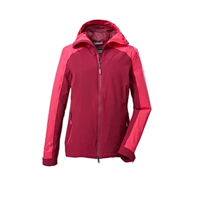 Imagen de killtec Women&#039;s Chaqueta funcional/chaqueta outdoor con capucha y ventilación en las axilas KOS 30 WMN JCKT, dark rose, 42, 39226 000