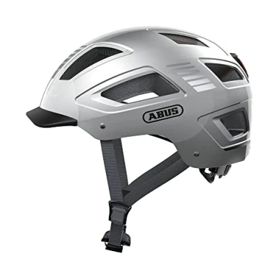 Imagen de ABUS Casco de bicicleta HYBAN 2.0, Plata (Signal Silver), XL (58 63 cm)