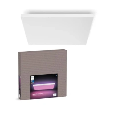 Imagen de Philips Hue Datura smart panel light (rectangular 60 x cm), luz blanca y de color, compatible con Bluetooth, control por voz Alexa, Apple Home Google Assistant