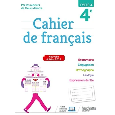 Imagen de Cahier de français 4e cycle 4