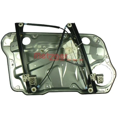 Imagen de Metzger Elevalunas Delante, derecha eléctrico con placa soldada sin electromotor para vehíc. volante a la izquierda 2160073 VOLKSWAGEN: Golf 4