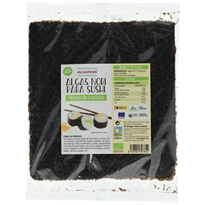 Imagen de Algamar Alga Nori Sushi 10 Hojas 25 G Delialga
