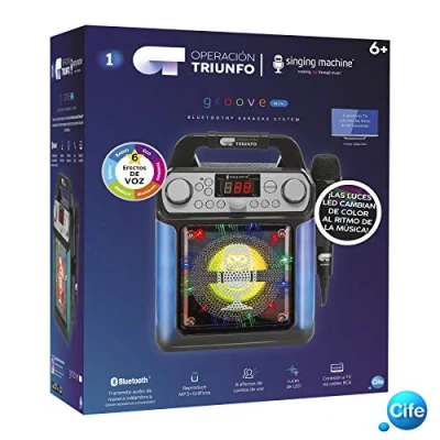 Imagen de Operacion Triunfo Karaoke, Negro con Luces led (41656)