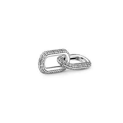 Imagen de Eslabón doble Pandora Me 799660C02 pavé blanco