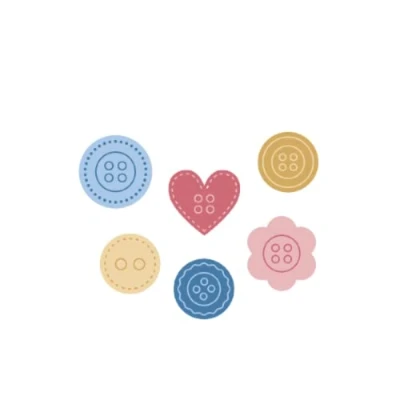Imagen de Craftelier Mini Troquel para Decoraciones y Creaciones de Scrapbooking, Manualidades Tarjetería Figura con Forma Botones Tamaño Aproximado entre 1,35 cm 1,11