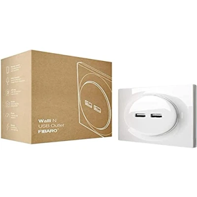 Imagen de FIBARO Walli Enchufe de Pared, USB Doble